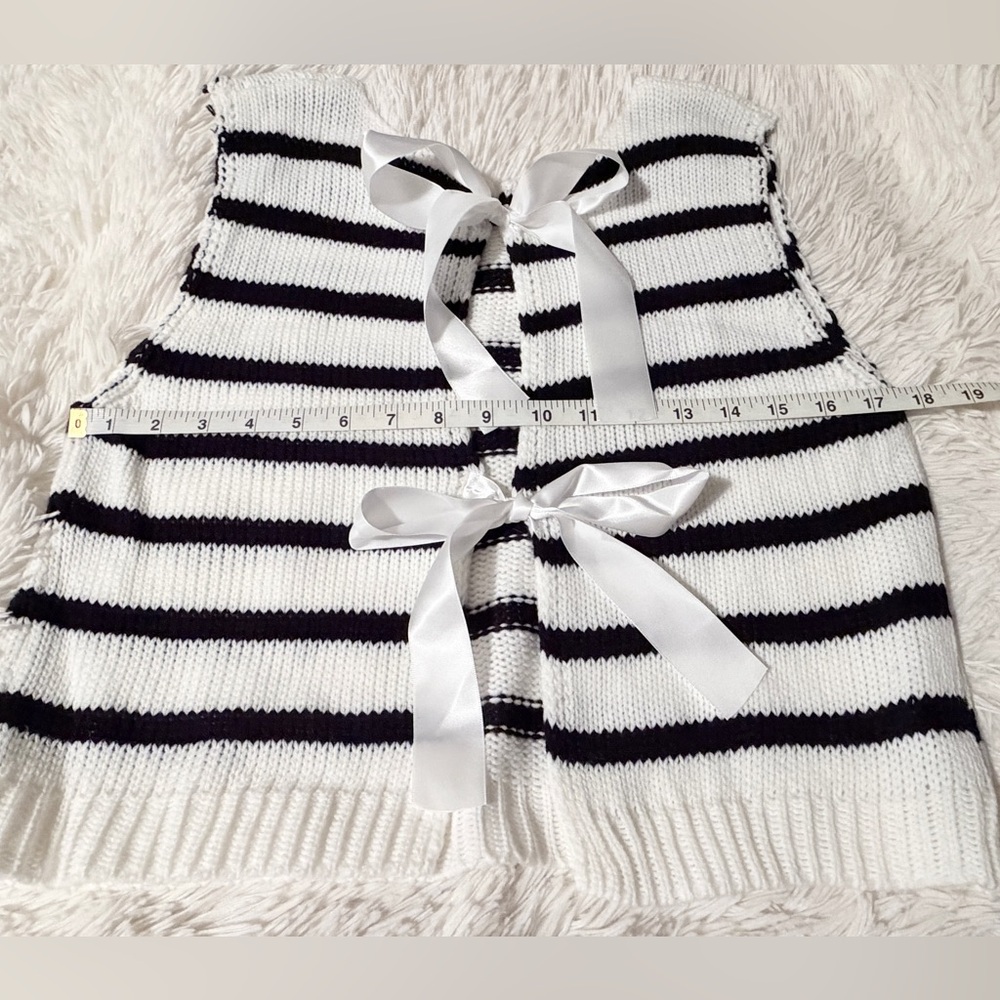 NWOT Striped Knitted Vest/Top, sz S - Picture 10 of 11